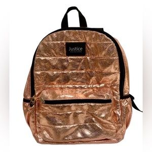 JUSTICE Backpack Rose Gold backpack